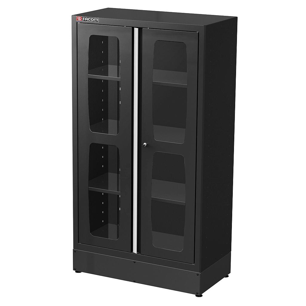 FACOM Jls3 Schrank 2M 2Glastueren Schw.