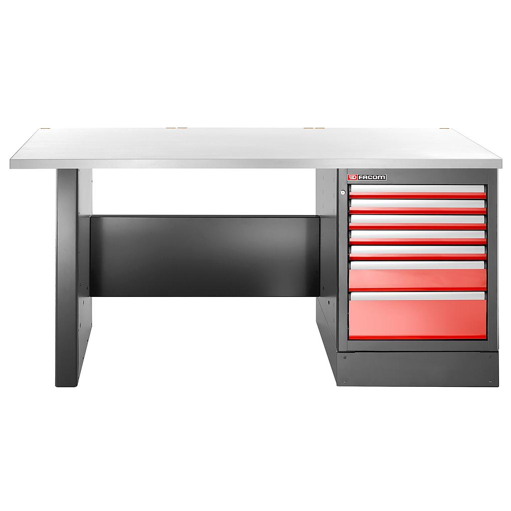 FACOM Jls3 Werkbank Rostfrei 7Schubl Hoch