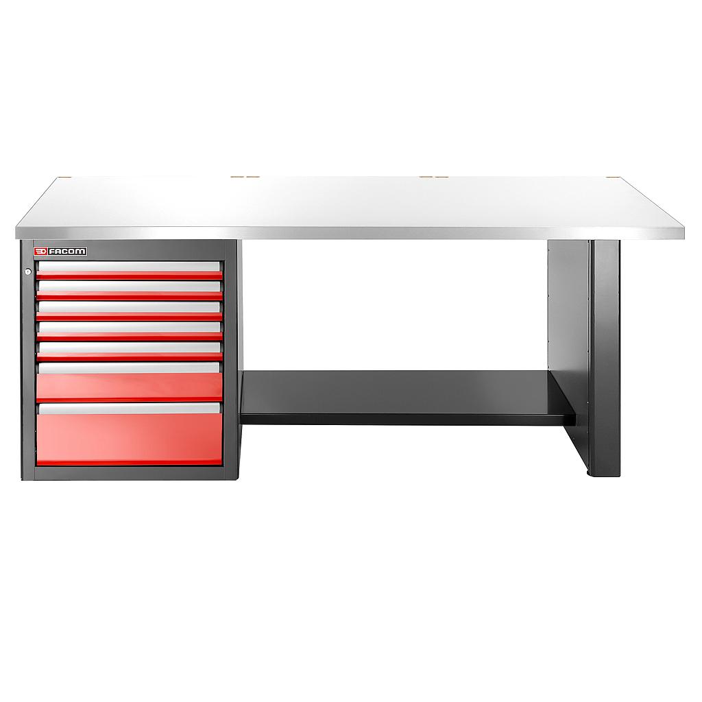 FACOM Jls3 Werkbank Rostfrei 7Schubl Niedrig