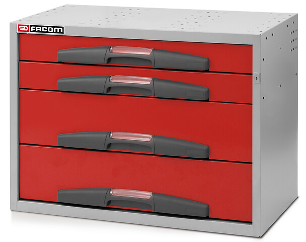 FACOM Regal Mittel Tief 4 Schubladen Fest