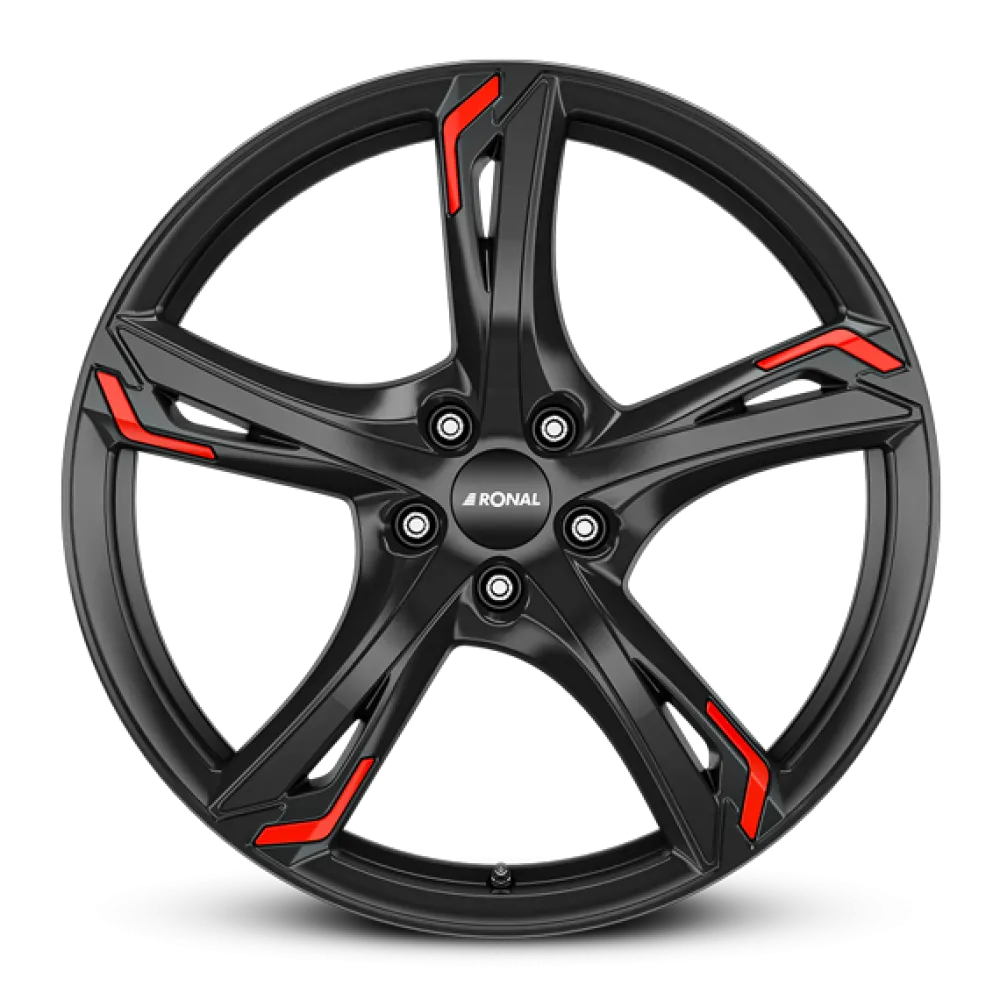 RONAL R62 Red JET BLACK 8.0x19 ET50 5x112 76.0