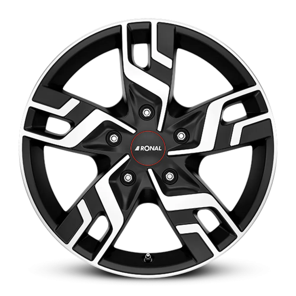 RONAL R64 JET BLACK-MATT-FRONT CUT 6.5x16 ET50 5x114.3 66.2