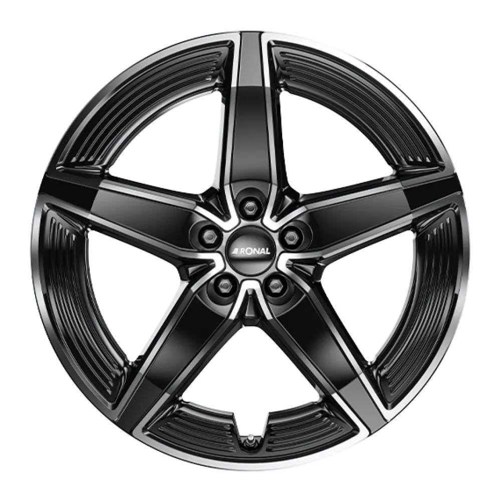 RONAL R72 JET BLACK FRONT CUT 8.5x20 ET28.1 5x112 66.5