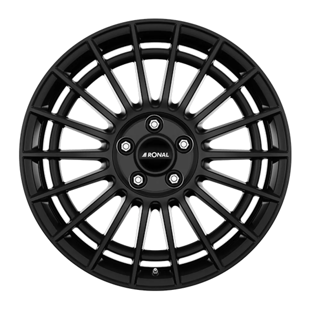 RONAL R73 JET BLACK MATT 9.5x19 ET35 5x112 66.5 EAB