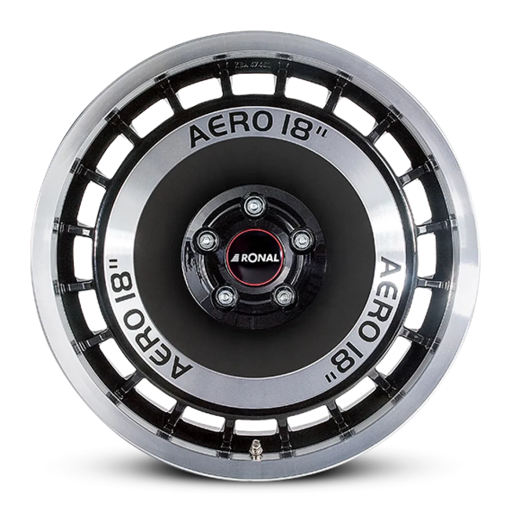 RONAL R50 AERO BLACK-FRONT CUT 7.5x16 ET50 5x112 76.0