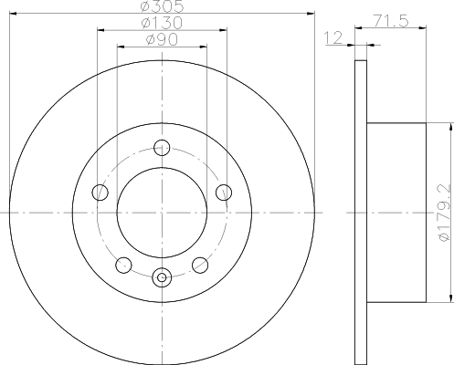 Bremsscheibe Master III hinten