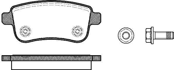 Kit de plaquettes de frein Megane III Scenic III Grand Scenic III arrière