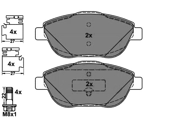 Brake Pad Set, disc brake