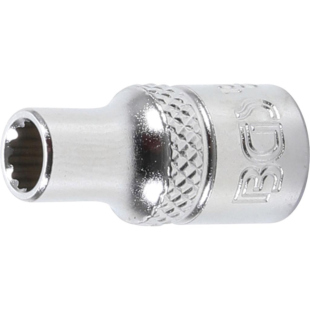 Steckschlüssel-Einsatz Zwölfkant | Antrieb Innenvierkant 6,3 mm (1/4&quot;) | SW 5 mm