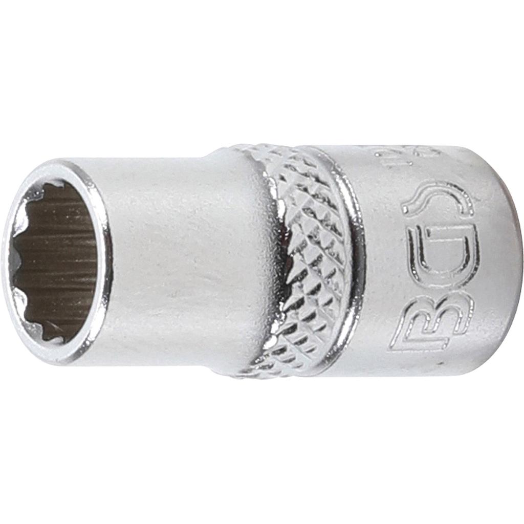 Steckschlüssel-Einsatz Zwölfkant | Antrieb Innenvierkant 6,3 mm (1/4&quot;) | SW 7 mm