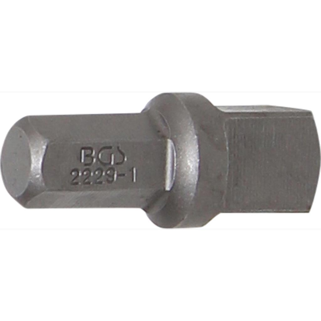 Bit-Knarren-Adapter | Aussensechskant 8 mm (5/16&quot;) - Aussenvierkant 10 mm (3/8&quot;) | 30 mm
