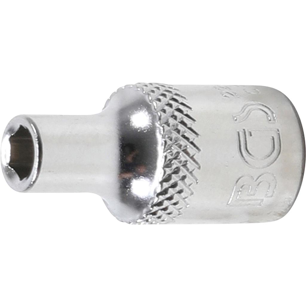 Steckschlüssel-Einsatz Sechskant | Antrieb Innenvierkant 6,3 mm (1/4&quot;) | SW 4 mm