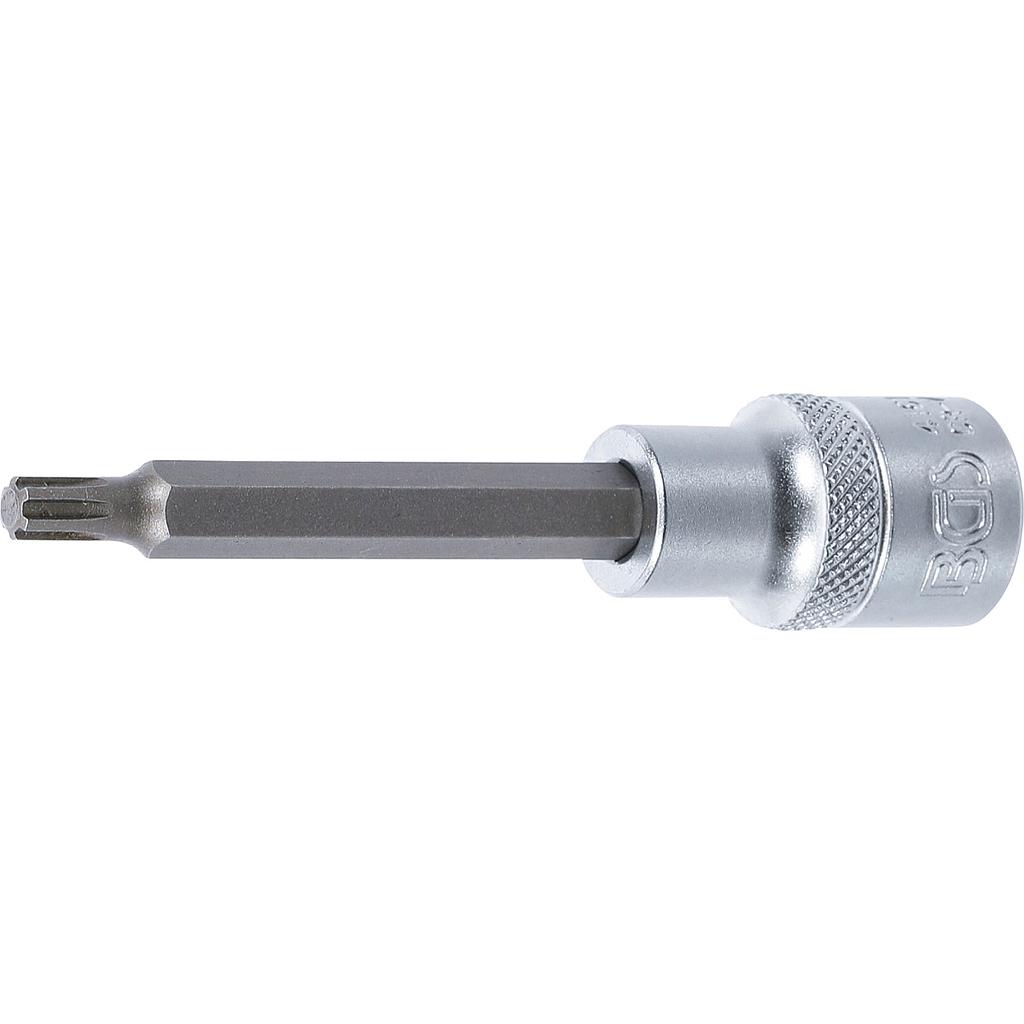 Bit-Einsatz | Länge 100 mm | Antrieb Innenvierkant 12,5 mm (1/2&quot;) | Keil-Profil (für RIBE) M6