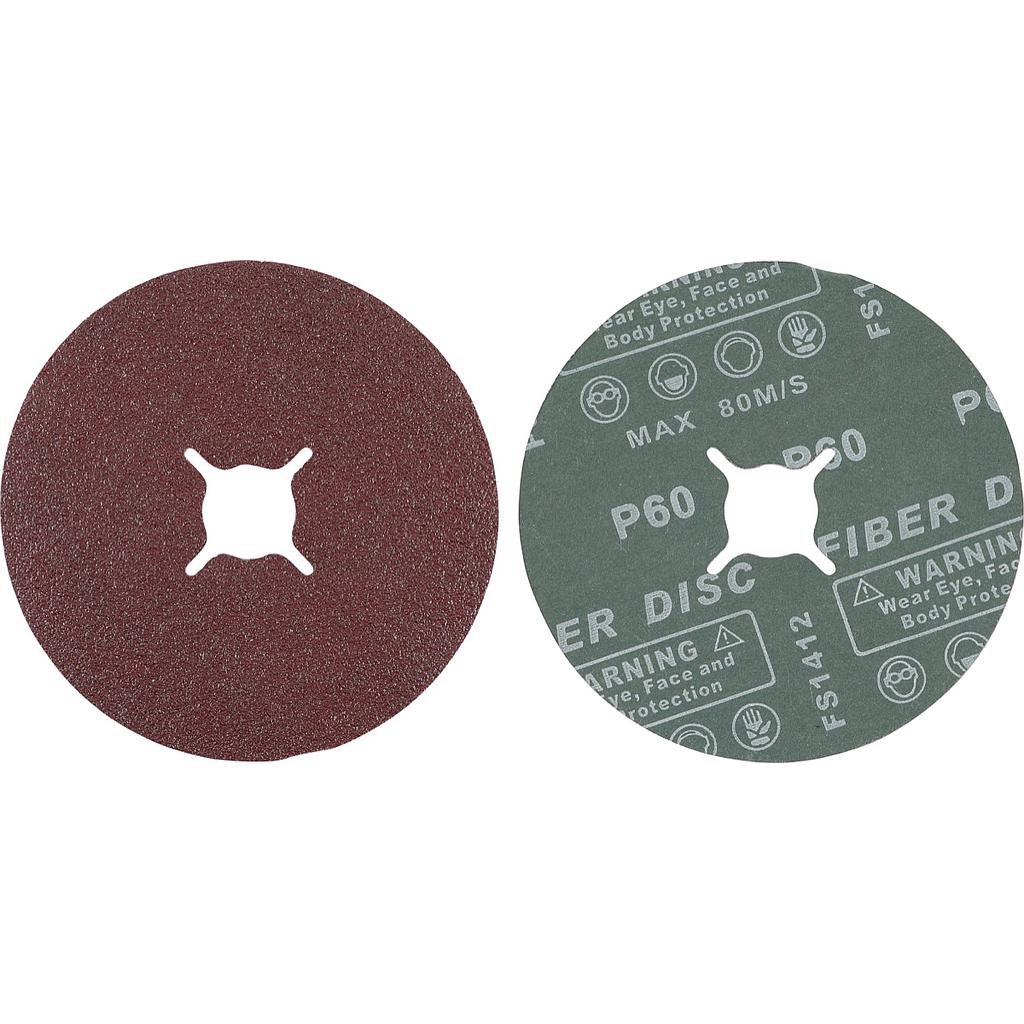 Fiber-Schleifscheiben-Satz | Körnung 60 | Aluminiumoxid | 10-tlg.