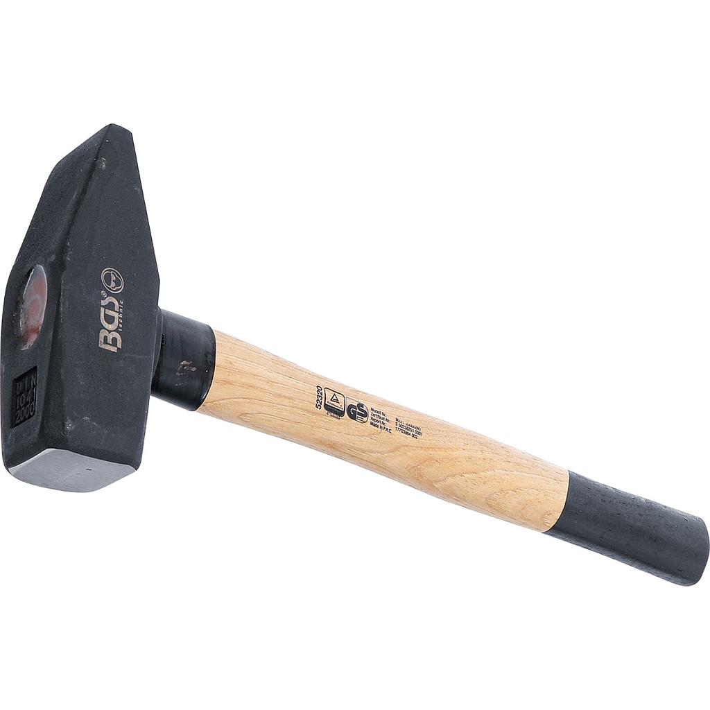 Schlosserhammer | Hickory-Stiel | DIN 1041 | 2000 g