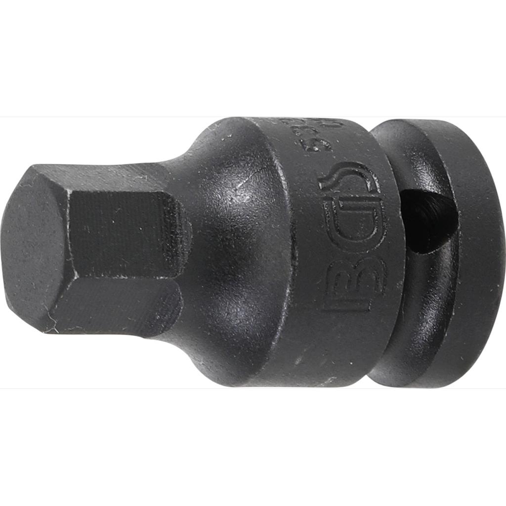 Kraft-Bit-Einsatz | Länge 42 mm | Antrieb Innenvierkant 12,5 mm (1/2&quot;) | Innensechskant 14 mm