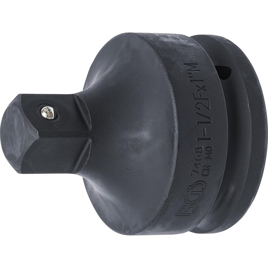 Kraft-Steckschlüssel-Adapter | Innenvierkant 38 mm (1-1/2&quot;) - Aussenvierkant 25 mm (1&quot;)
