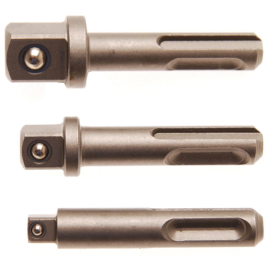 Adapter-Satz | SDS - Aussenvierkant 6,3 mm (1/4&quot;), 10 mm (3/8&quot;), 12,5 mm (1/2&quot;) | 3-tlg.