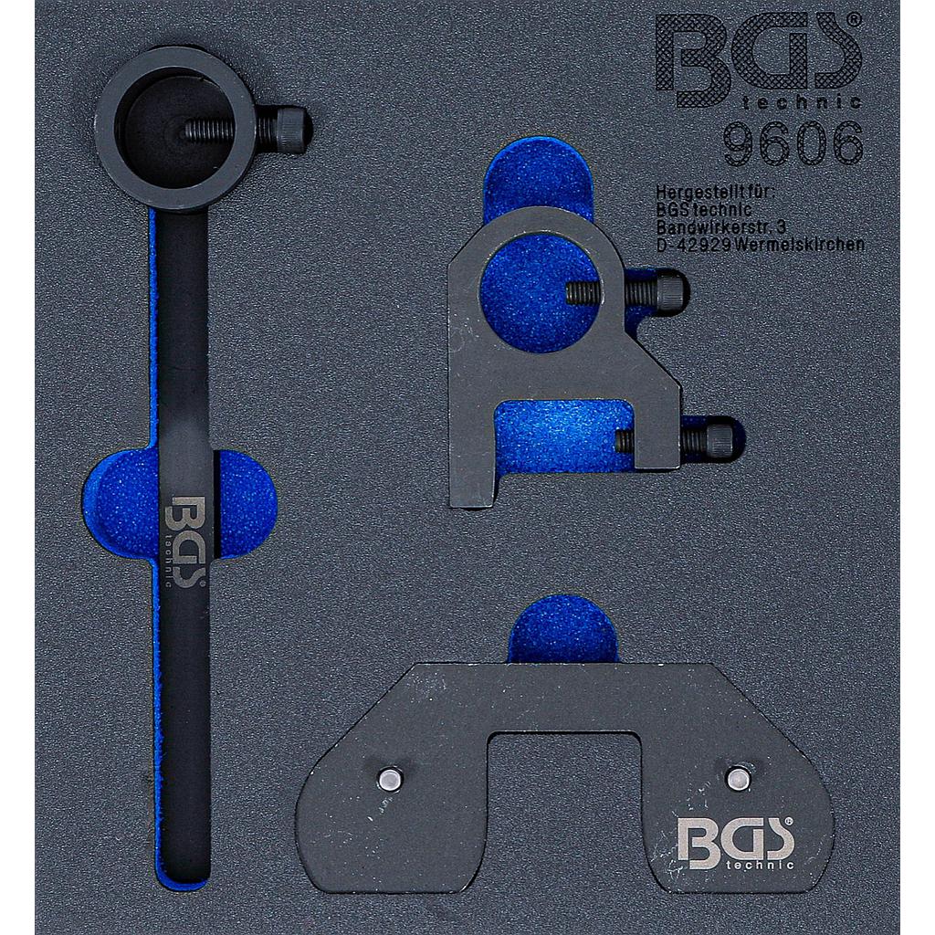 Werkstattwageneinlage 1/6: Ausgleichswellen-Einstellwerkzeug-Satz | für Land Rover, Citroen, Mitsubishi, Peugeot, Ford 2.2 DOHC Diesel-Motoren