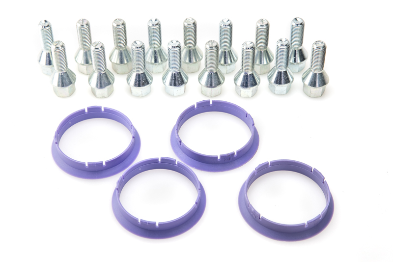 Schraubenkit SGK183 (20xMuttern Kegel 60° M12 x 1.5 + Zentrierringe 72.6-60.1)