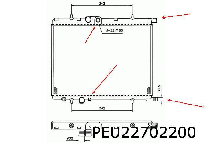 Radiator, engine cooling