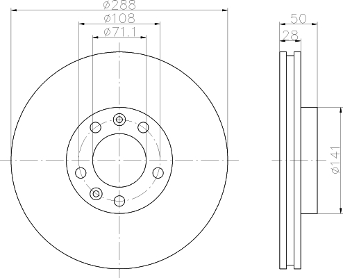 Disco freno anteriore XM / 605 V6 24V