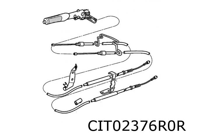 Cable de frein ZX Tambour 7331- droite