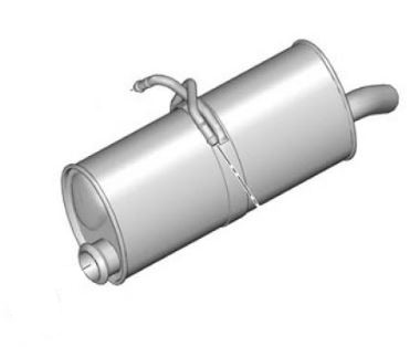 Pot echappement Berlingo II / Partner II (1.6HDi/2.0HDi) arrière