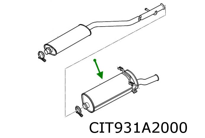 Pot echappement Xsara Picasso 1,6