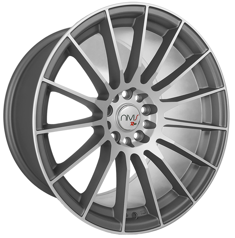 NIVIS RACE Matte Gunmetal / Front Polished 7x17 65.1 60° Kegel